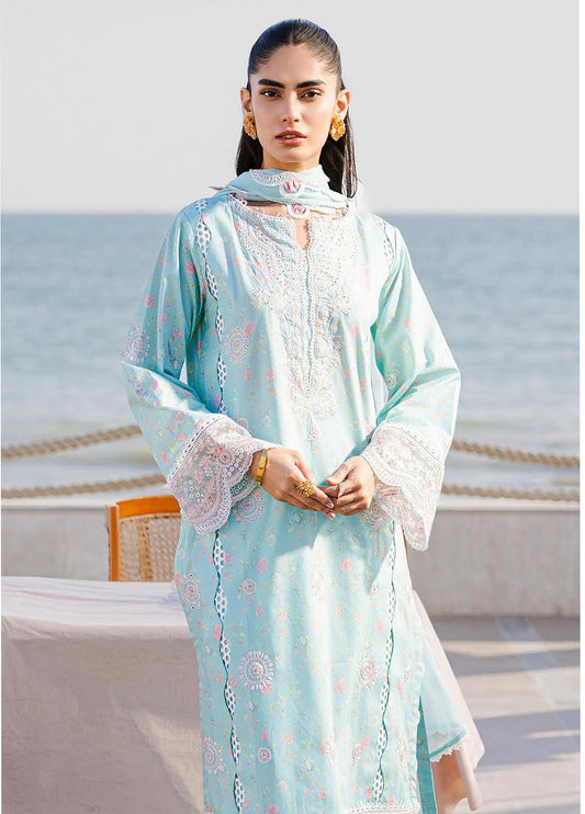 Zellbury Chikankari Embroidered Lawn Unstitched 3Pcs
