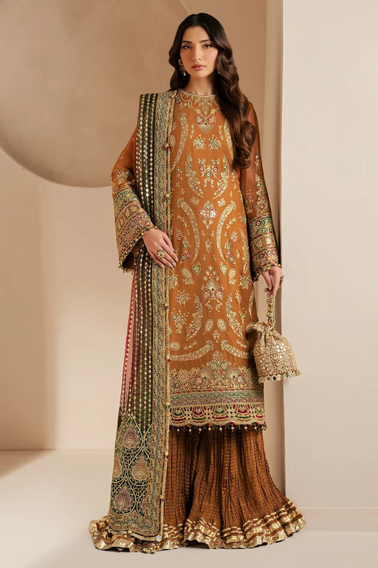 JAZMIN Wedding Formals Embroidered Chiffon Unstitched 3pcs