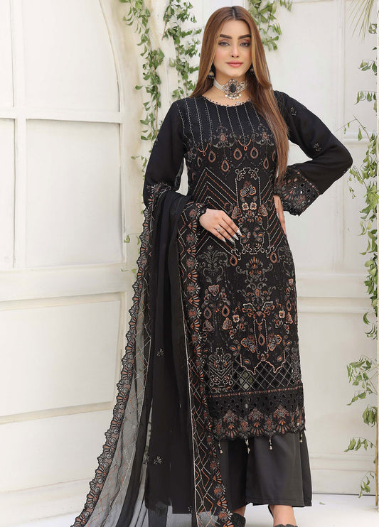 Lavish by Bin Hameed Luxury Embroidered Chiffon Semi-Stitched 3Pcs