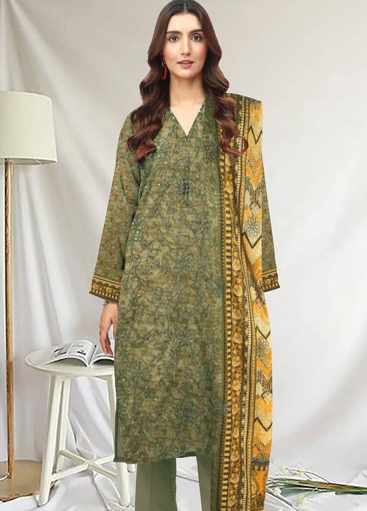 Zeba Summer'02 Embroidered Printed Lawn Unstitched 3pcs