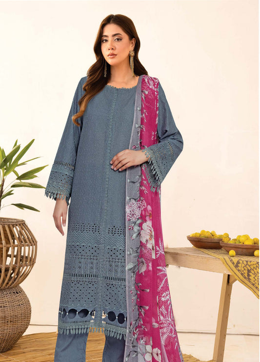 Meeram by Johra Chikankari Lawn Unstitched 3Pcs