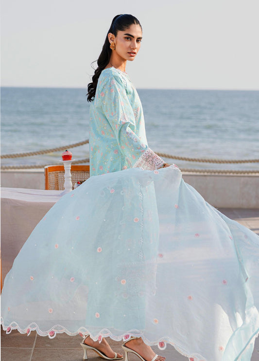 Zellbury Chikankari Embroidered Lawn Unstitched 3Pcs