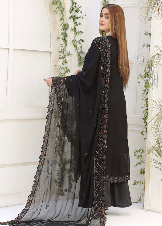 Lavish by Bin Hameed Luxury Embroidered Chiffon Semi-Stitched 3Pcs