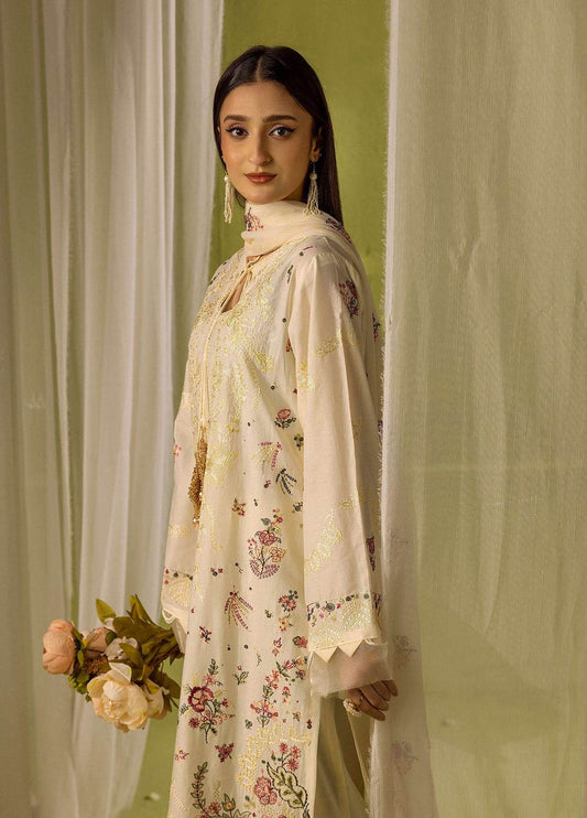 Khoobsurat Signature Shamiyana Luxury Embroidered Lawn 3pcs - Jotey