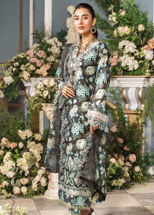 Printkari By Alzohaib Cutwork Embroidered Unstitched 3pcs - Jotey