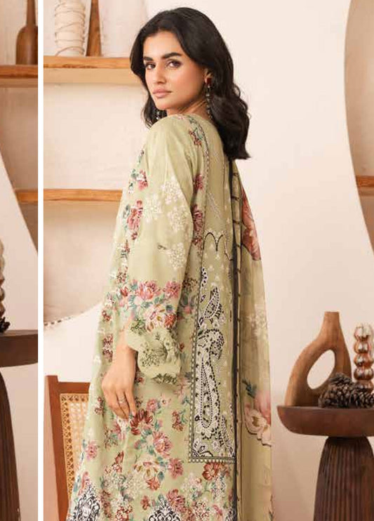 Nehal By Johra Embroidered Printed Lawn Unstitched 3Pcs