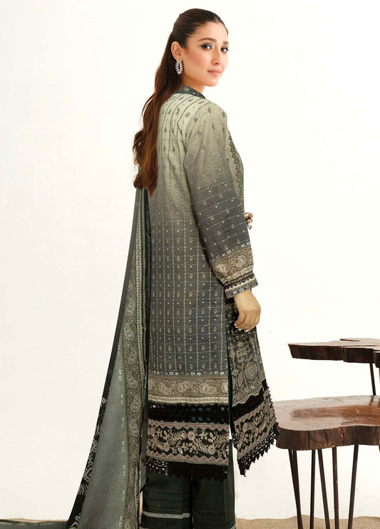 Roshna By Johra Embroidered Printed Lawn Unstitched 3Pcs