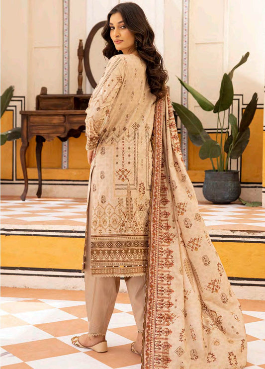 Almaas By Johra Embroidered & Printed Lawn Unstitched 3Pcs - Jotey