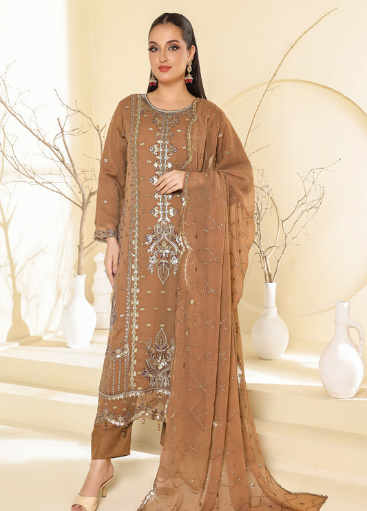 Raise By Bin Hameed Luxury Embroidered Chiffon Unstitched 3 Piece