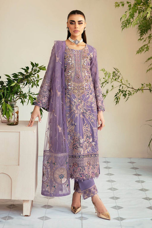 Ramsha Dastoor Chiffon Vol-01 Unstitched 3pcs - Jotey