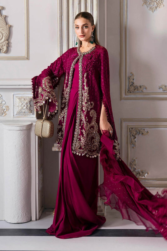 MARIA B. Embroidered Vol-30 Luxury Unstitched 3pcs - Jotey