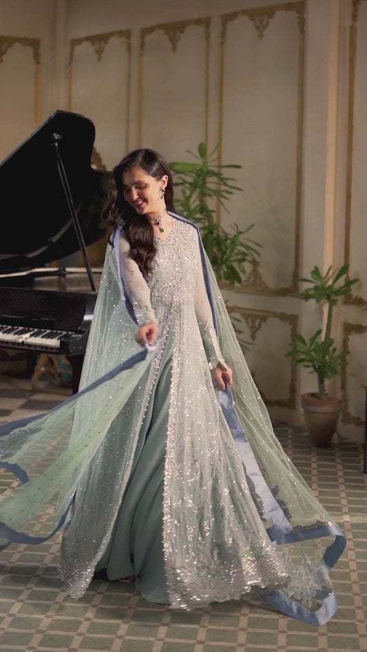 Naira Luxury Chiffon Unstitched 3pcs - Jotey