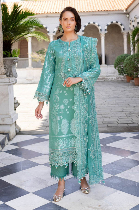 Nureh Exclusive Jacquard Unstitched Lawn 3pcs - Jotey