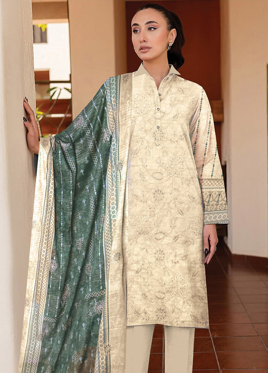 Zeba Summer'02 Embroidered Printed Lawn Unstitched 3pcs