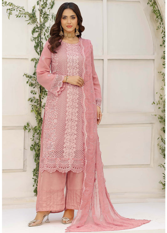 Lavish by Bin Hameed Luxury Embroidered Chiffon Semi-Stitched 3Pcs