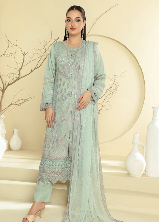 Raise By Bin Hameed Luxury Embroidered Chiffon Unstitched 3 Piece