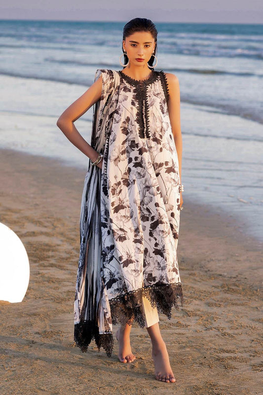 Gul Ahmed Printed Summer Lawn'25 Unstitched 2pcs - Jotey