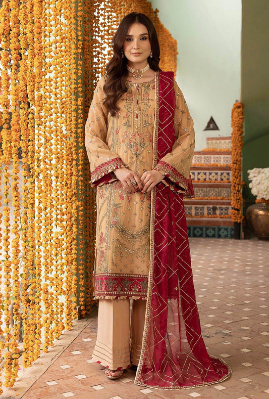 Rang-E-Mehfil Festive Unstitched Chiffon 3pcs - Jotey