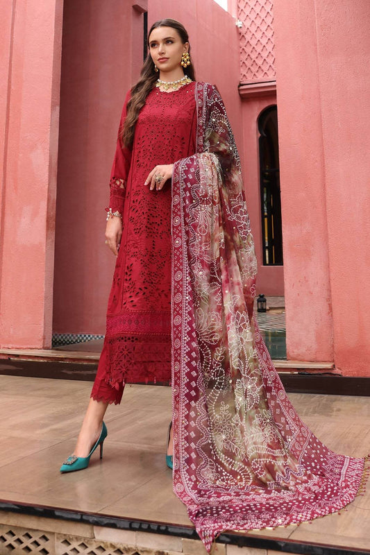Baazar By Nureh Embroidered Chikankari Lawn Unstitched 3pcs - Jotey