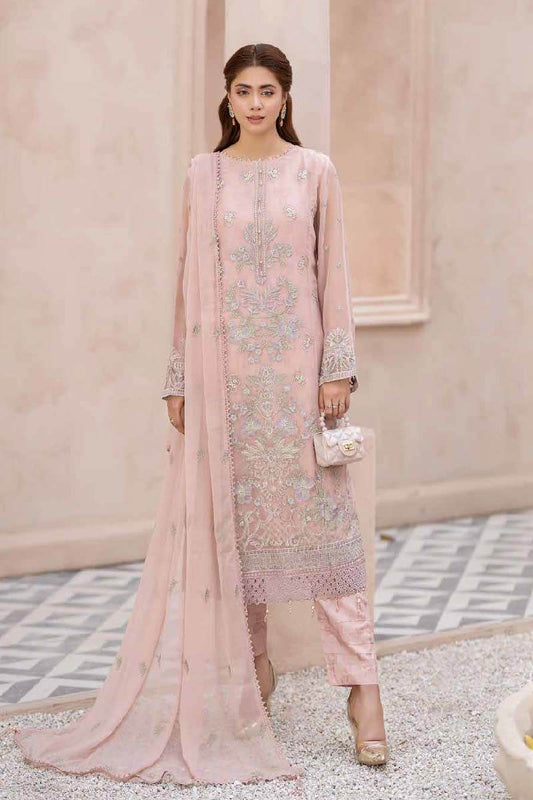 Maisa By Noors Semi Stitched Luxury 3pcs - Jotey