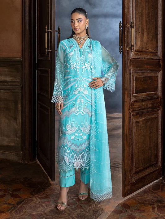Zebtan Aura Vol-02 Embroidered Chiffon Unstitched 3pcs