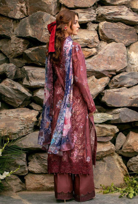 Adan's Prints by Meerab Malik Embroidered Lawn 3pcs - Jotey