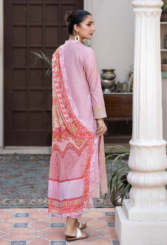 Adans Libas By Zia Embroidered Lawn 3pcs - Jotey