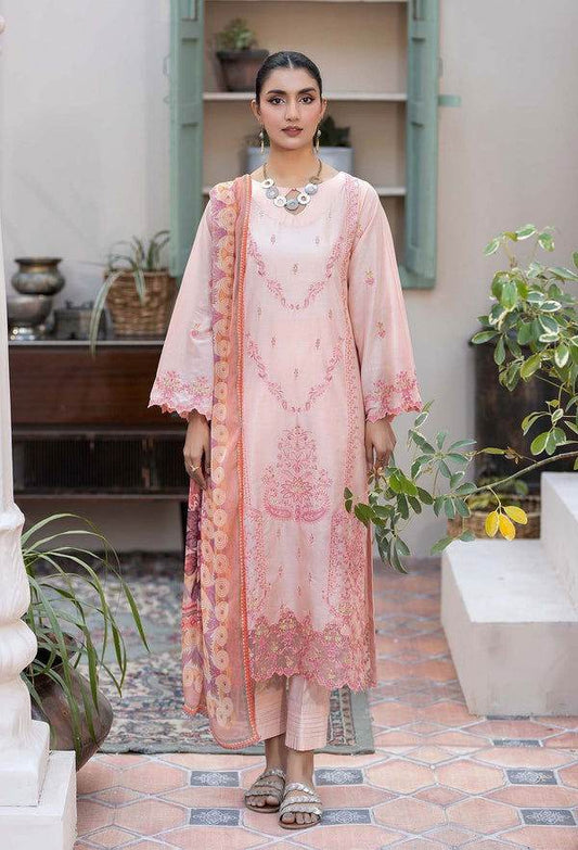 Adans Libas By Zia Embroidered Lawn 3pcs - Jotey