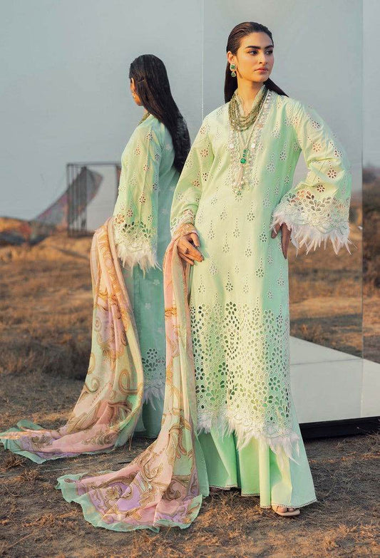 Adans Libas Lawn Eid Edit 24 Embroidered Unstitched 3pcs - Jotey