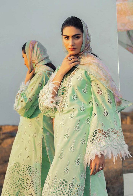 Adans Libas Lawn Eid Edit 24 Embroidered Unstitched 3pcs - Jotey