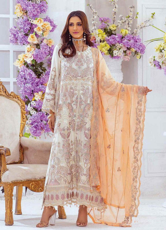 Aira By Noori Luxury Chiffon Semi Stitched 3pcs - Jotey
