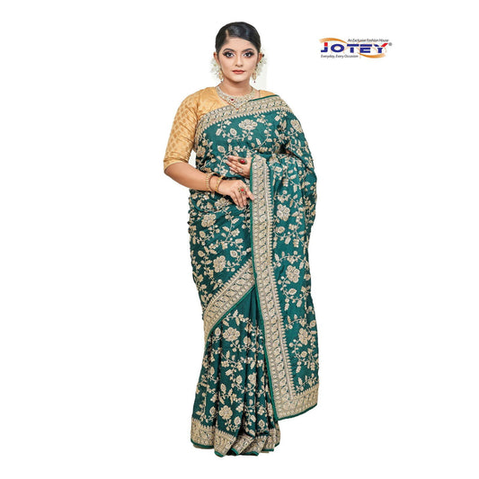 All Over Hand Embroidery Georgette Saree - Jotey