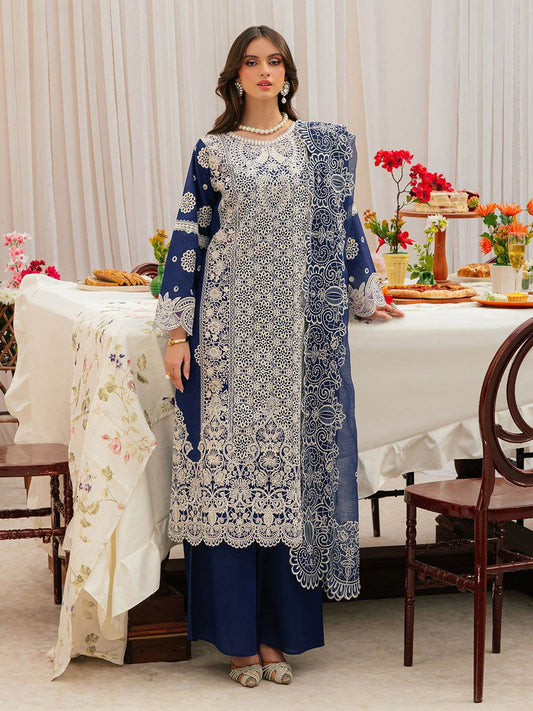 Allenura Laxury Lawn Unstitched 3pcs - Jotey