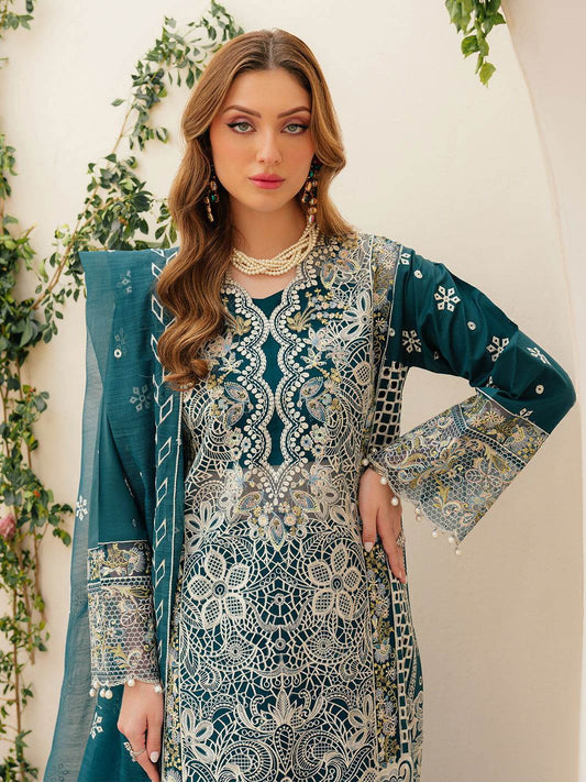 Allenura Laxury Lawn Unstitched 3pcs - Jotey