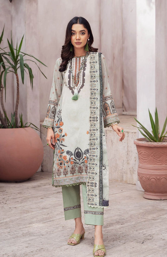 Alzohaib Cutwork Bliss Vol-3 Printed Lawn 3pcs - Jotey