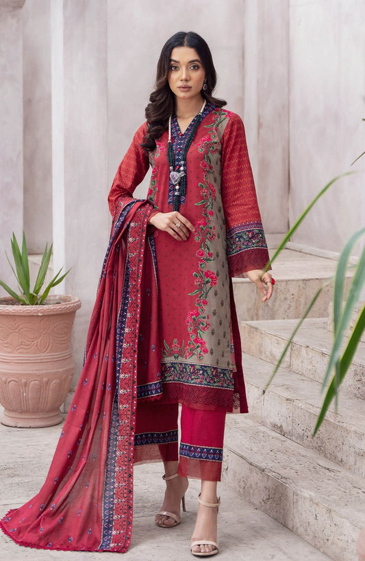 Alzohaib Cutwork Bliss Vol-3 Printed Lawn 3pcs - Jotey