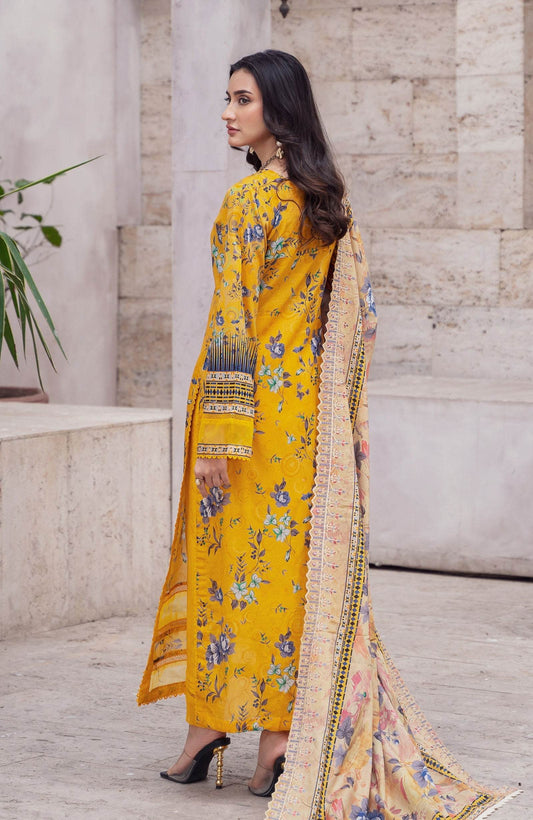 Alzohaib Cutwork Bliss Vol-3 Printed Lawn 3pcs - Jotey