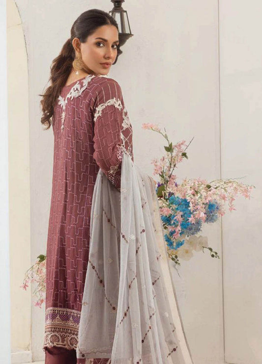 Areesha By Noori Luxury Chiffon Semi Stitched 3pcs - Jotey