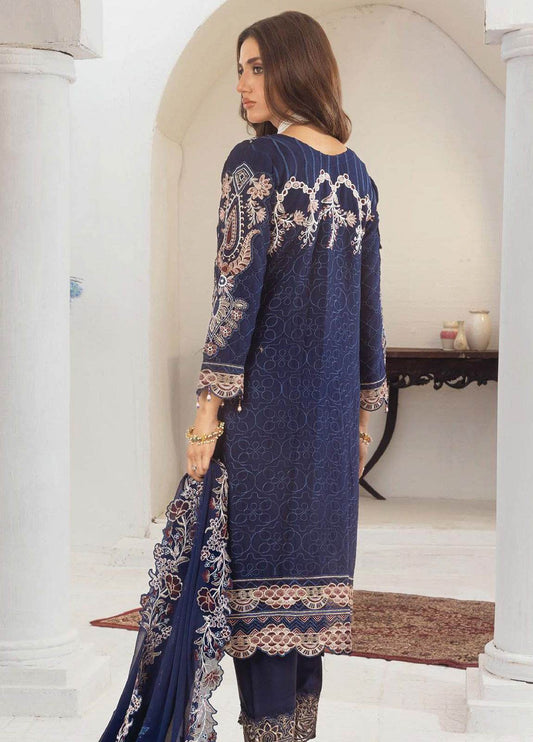 Areesha By Noori Luxury Chiffon Semi Stitched 3pcs - Jotey