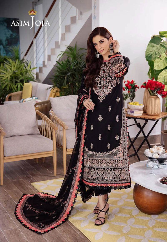 Asim Jofa Uraan Embroidered Unstitched 3pcs - Jotey