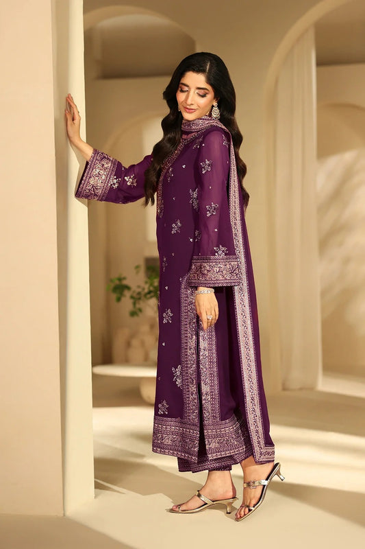 Azure Luxe Eid Edit'26 Sequins Embroidered Chiffon Unstitched 3 Piece