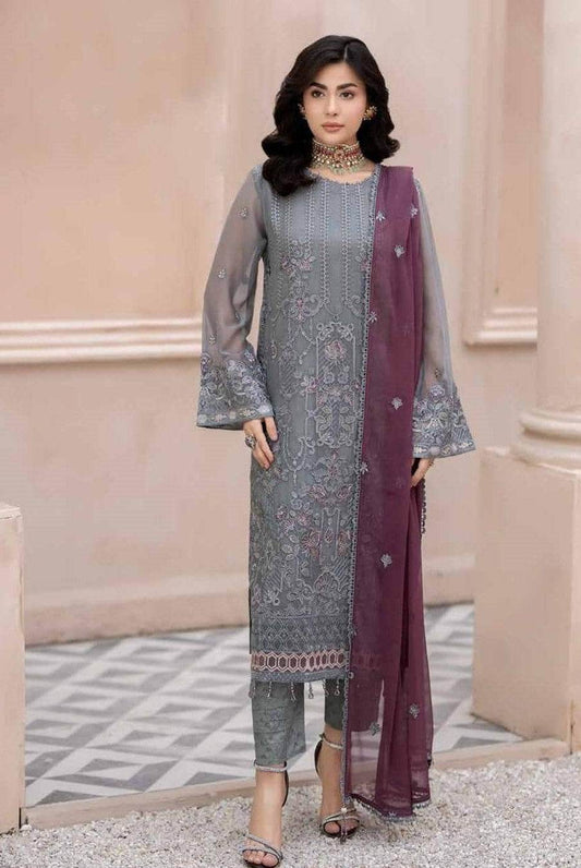 Maisa By Noors Semi Stitched Luxury 3pcs - Jotey