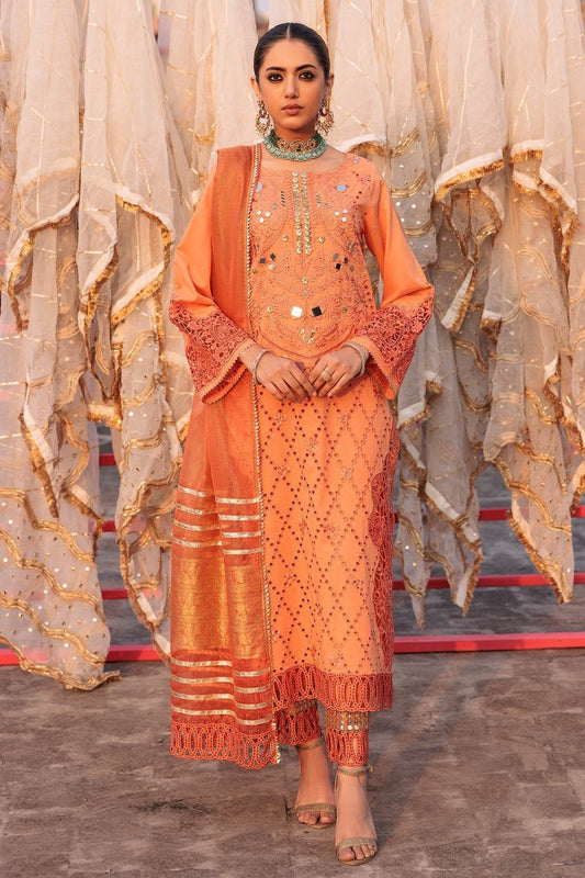 Charizma Eid Edit Vol-01 Embroidered Lawn 3pcs - Jotey