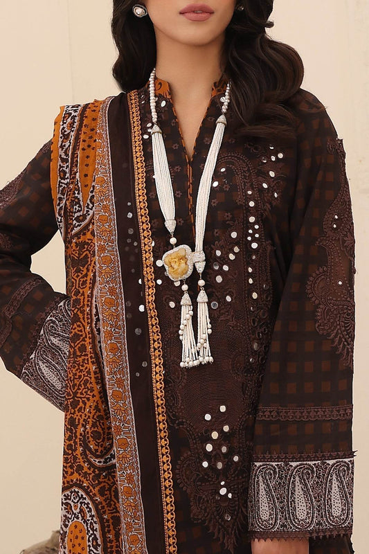 Charizma Naranji Embroidered Printed Lawn 3pcs - Jotey