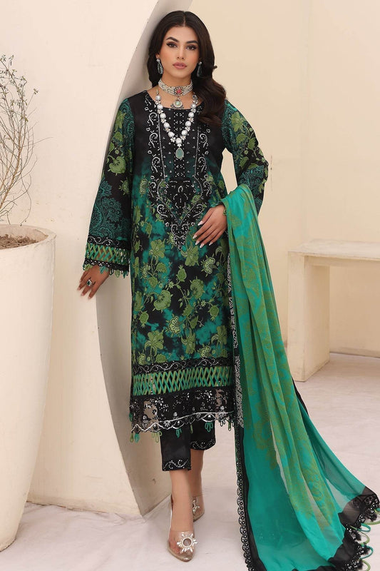Charizma Naranji Embroidered Printed Lawn 3pcs - Jotey