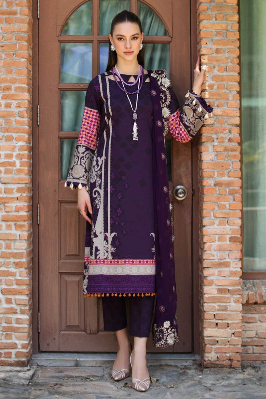 Charizma Print Melody Vol-4 Unstitched Lawn 3pcs - Jotey