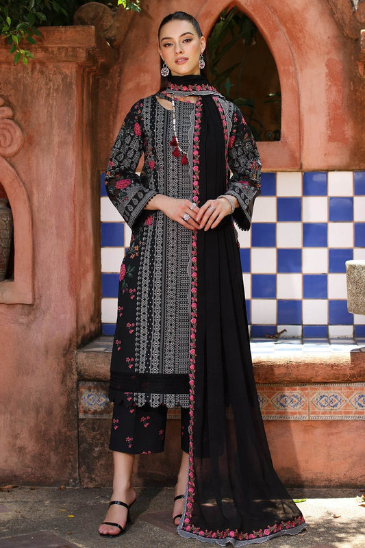 Charizma Print Melody Vol-4 Unstitched Lawn 3pcs - Jotey