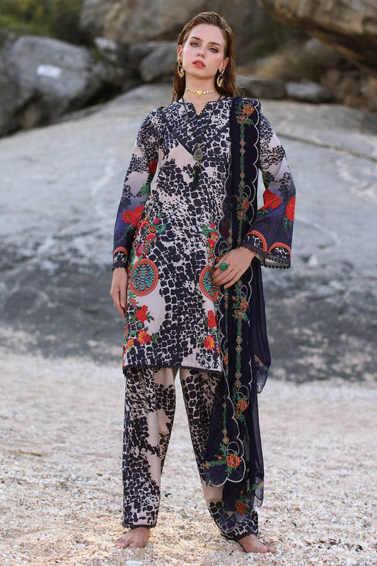 Charizma Print Melody Vol-4 Unstitched Lawn 3pcs - Jotey