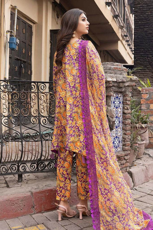 Charizma Rang E Bahar Emb Printed Lawn Unstitched 3pcs - Jotey