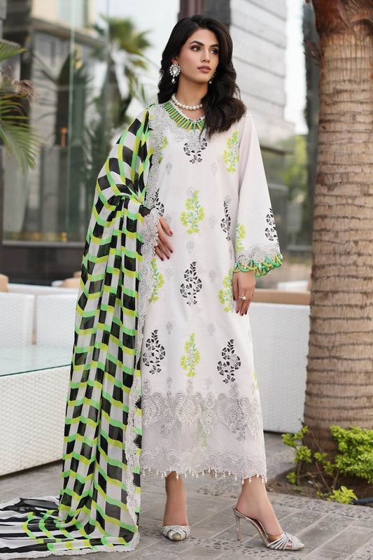 Charizma Rang E Bahar Embroidered Lawn 3pcs - Jotey